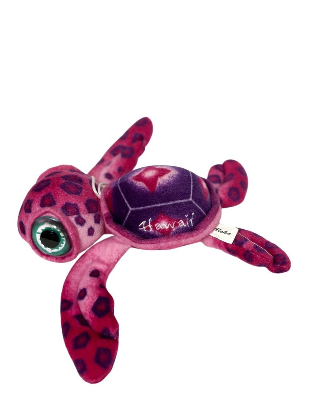 Aloha Plush Stuffed Animal Doll Toy Purple Pink 14 in wide x 11 in length